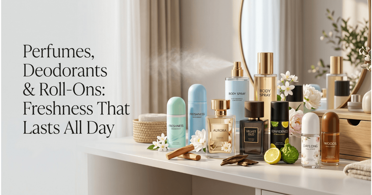 Perfumes, Deodorant and Roll On: The Best Picks for Freshness That Lasts
