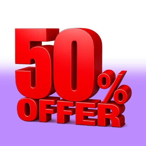 50% offer zone discount category icon