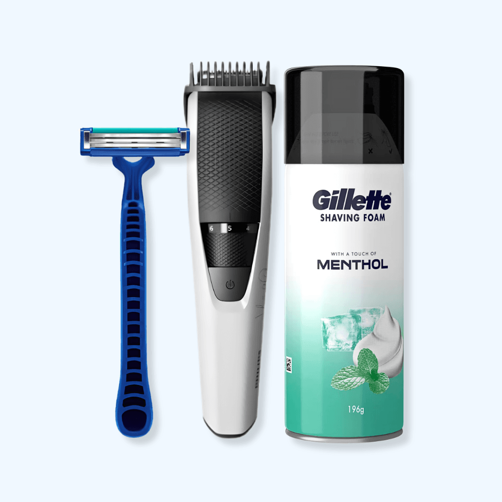 Shaving Foams, Razors & Trimmers