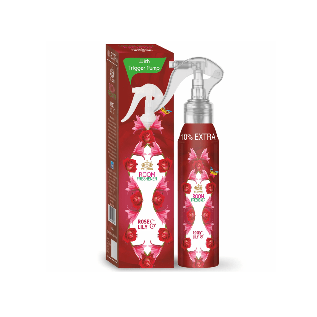 ST.JOHN Room Freshener Rose & Lilly 250ml  With Trigger Pump 