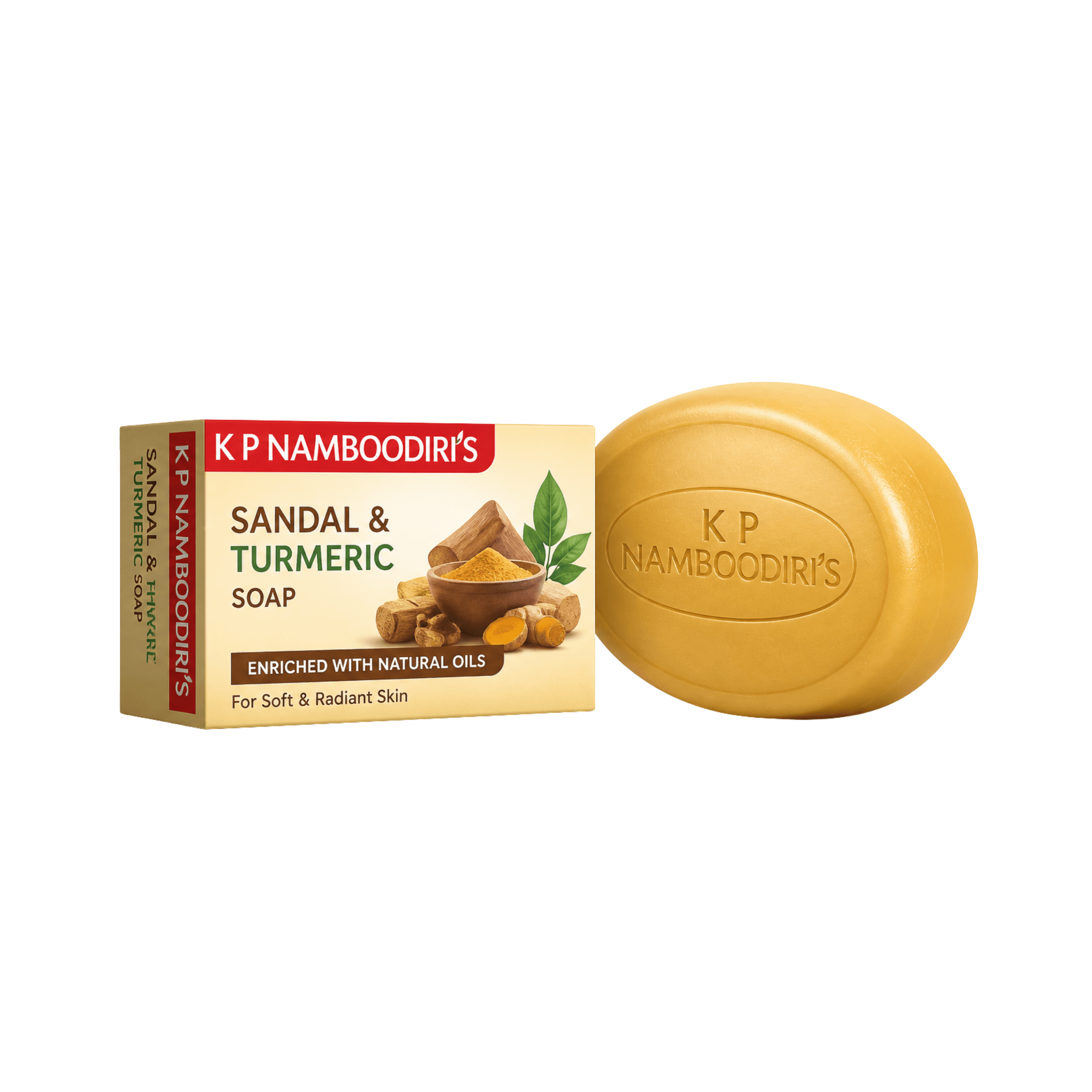 K P Namboodiri's Sandal Herbal Soap 75 gm 