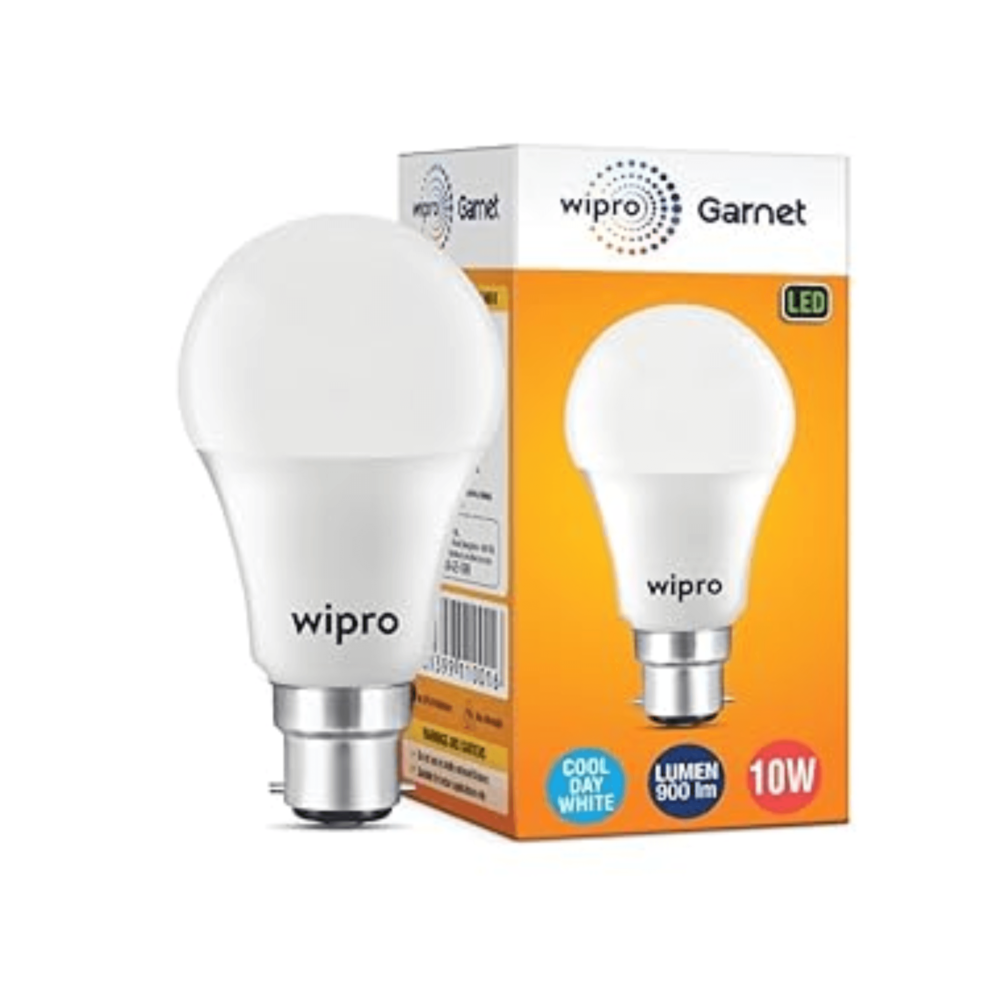 wipro Garnet 10W LED Bulb for Home & Office |Cool Day White