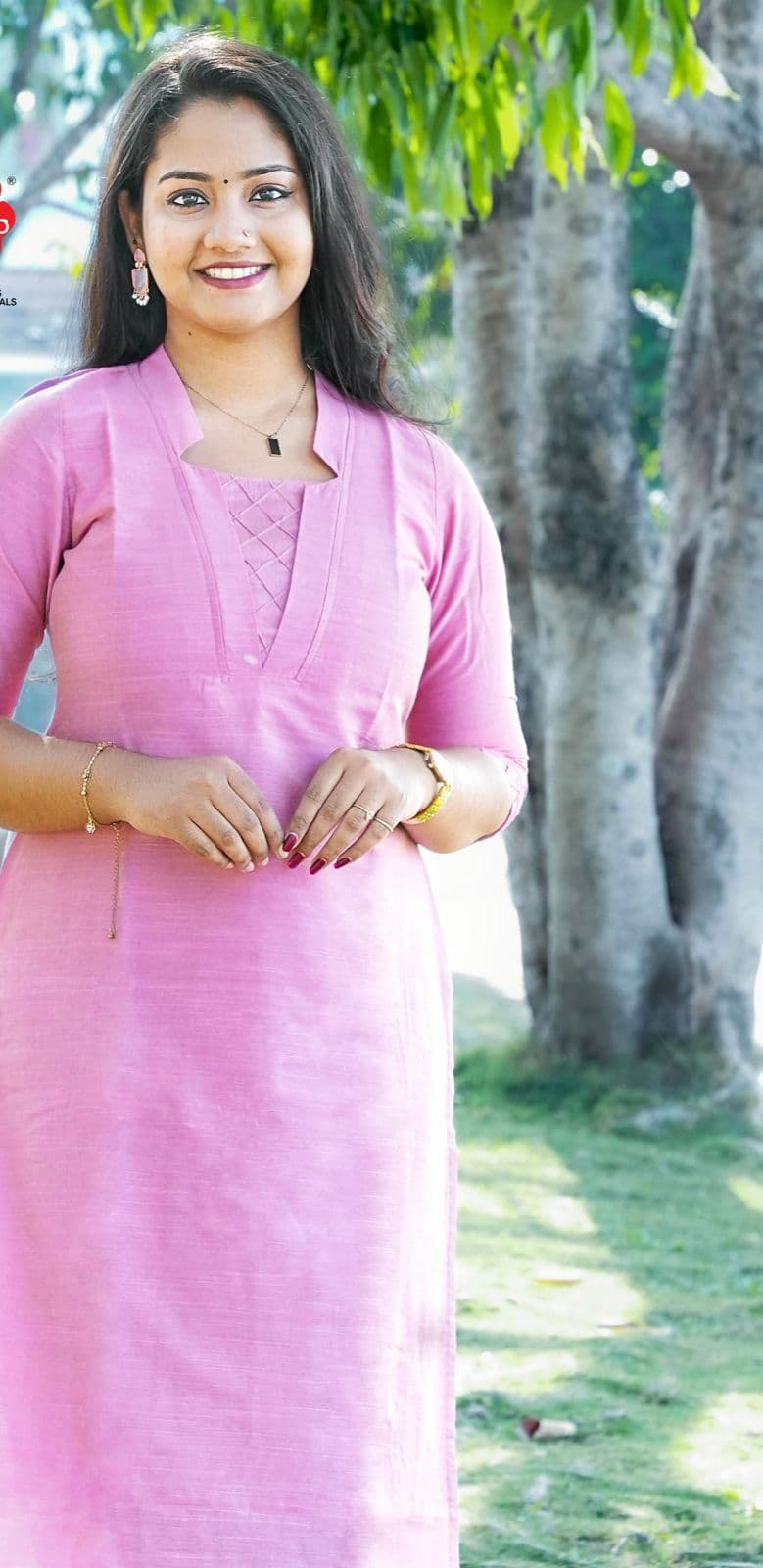  PINK BLISS KURTI(WITH LINING)