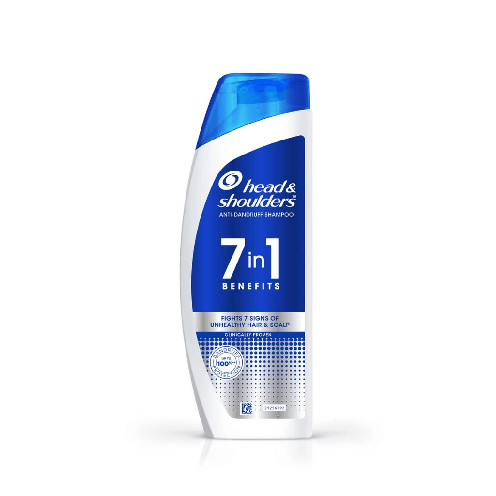 Head & Shoulders 7 in 1 Anti-Dandruff Shampoo | Multi-action formula | Complete Solution for unhealthy scalp | 7 benefits for Men and Women, 340ml