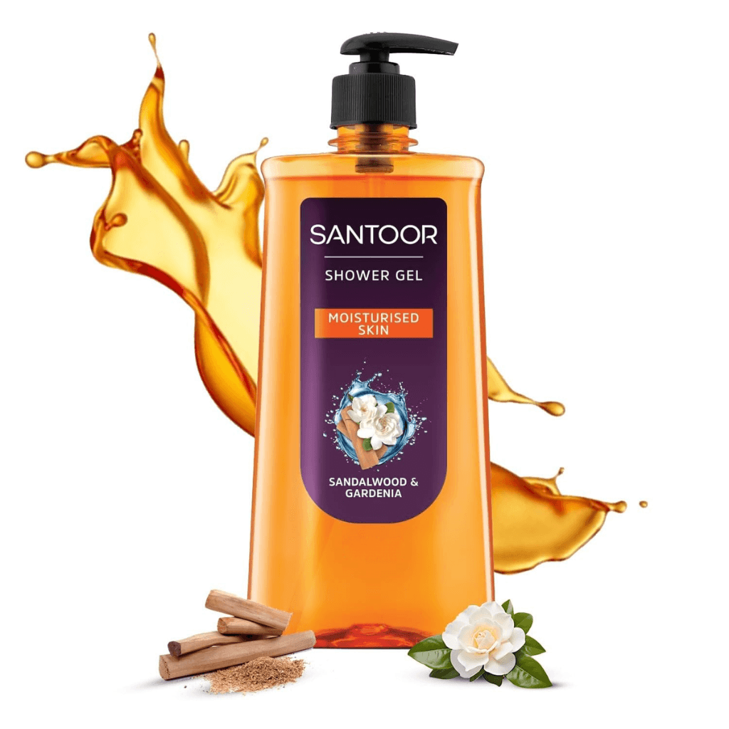 Santoor Moisturised Skin Sandalwood & Gardenia Shower Gel 125ml