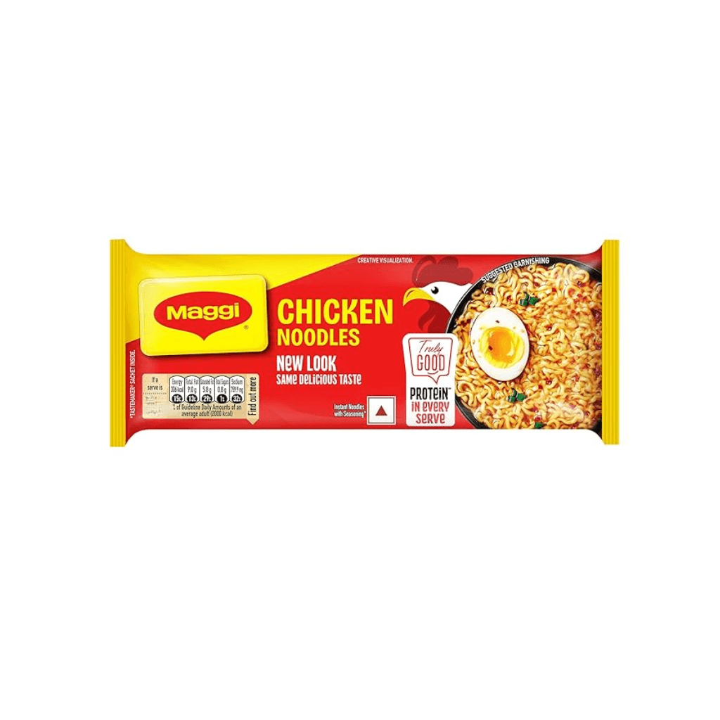 MAGGI 2-Minute Chicken Instant Noodles with Great Taste & Aroma, Protein in Every Serve, Ready to Cook Noodles, 304g (weight may vary)