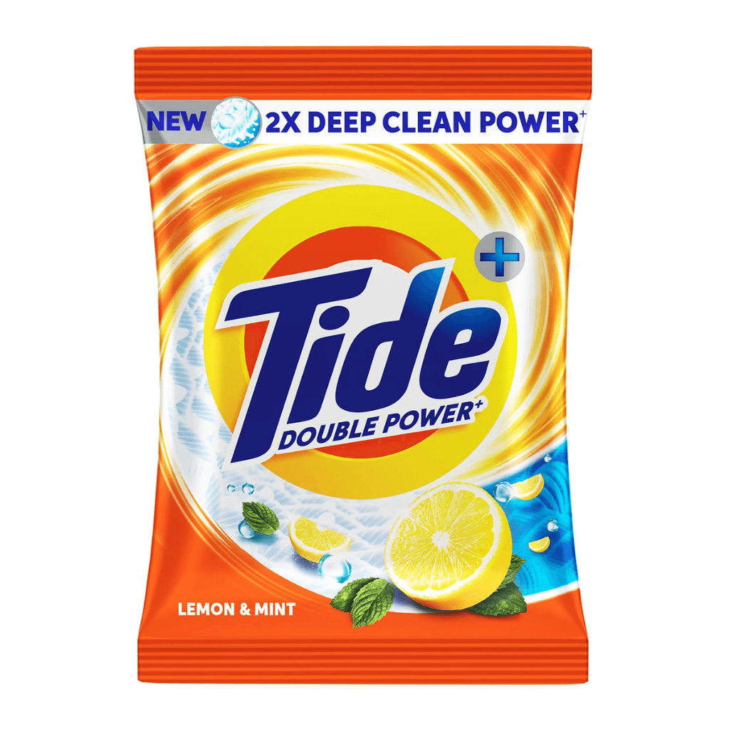 Tide Plus Detergent Washing Powder - 500g | Lemon & Mint Fragrance| Removes deep-seated Oil, Gravy, Tea Stains | 500 gm