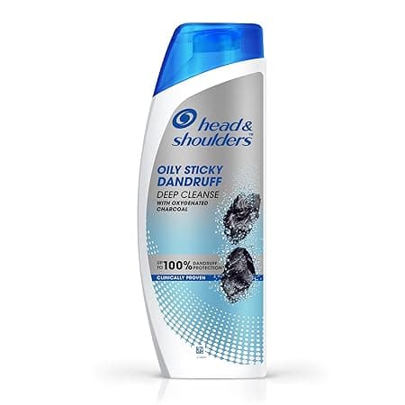 Head & Shoulders Deep Cleanse Anti Dandruff Shampoo 340ml with Oxygenated Charcoal, Fights Oily & Sticky Dandruff, Upto 100% Dandruff Protection 