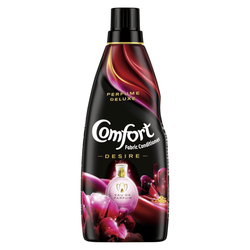 Comfort Perfume Deluxe After Wash Fabric Conditioner Desire 210 ml| Liquid Fabric Softener with Fine French Fragrance for Freshness|| Softness & Shine