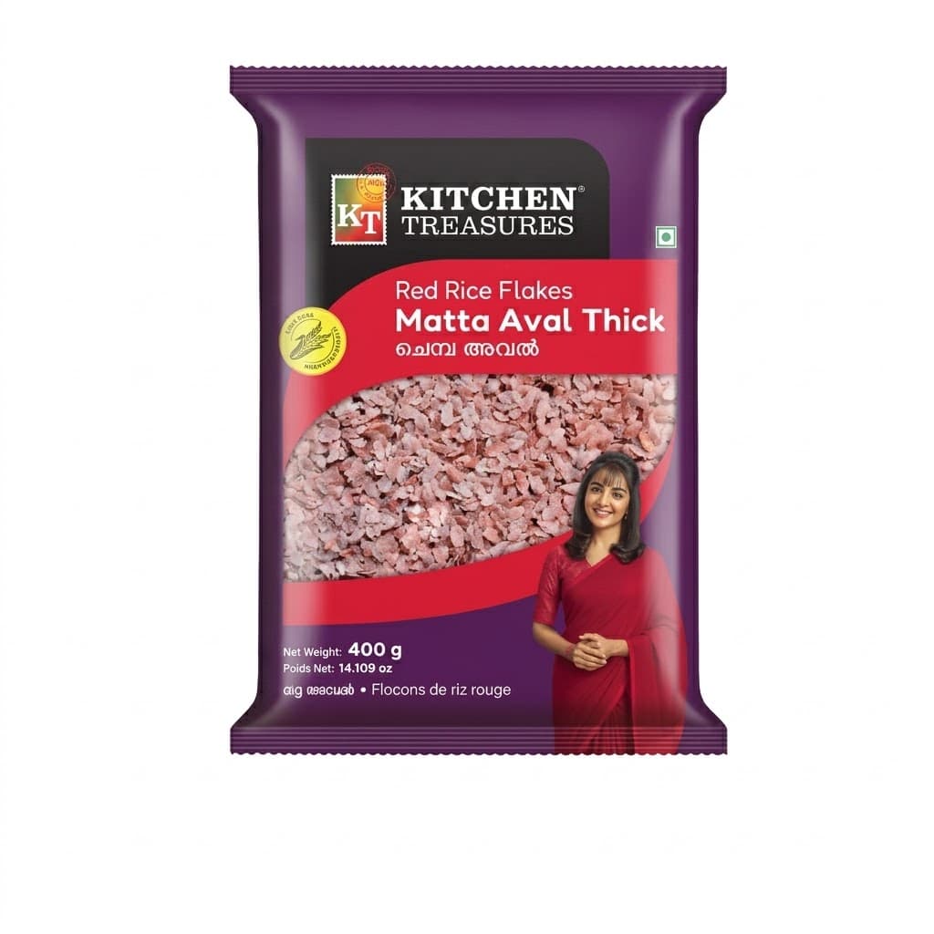 Kitchen Treasures Red Rice Flakes Thick 400g