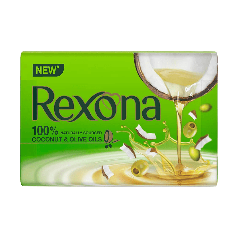 Rexona Coconut and Olive Oil Soap For Silky Smooth Skin 100gm