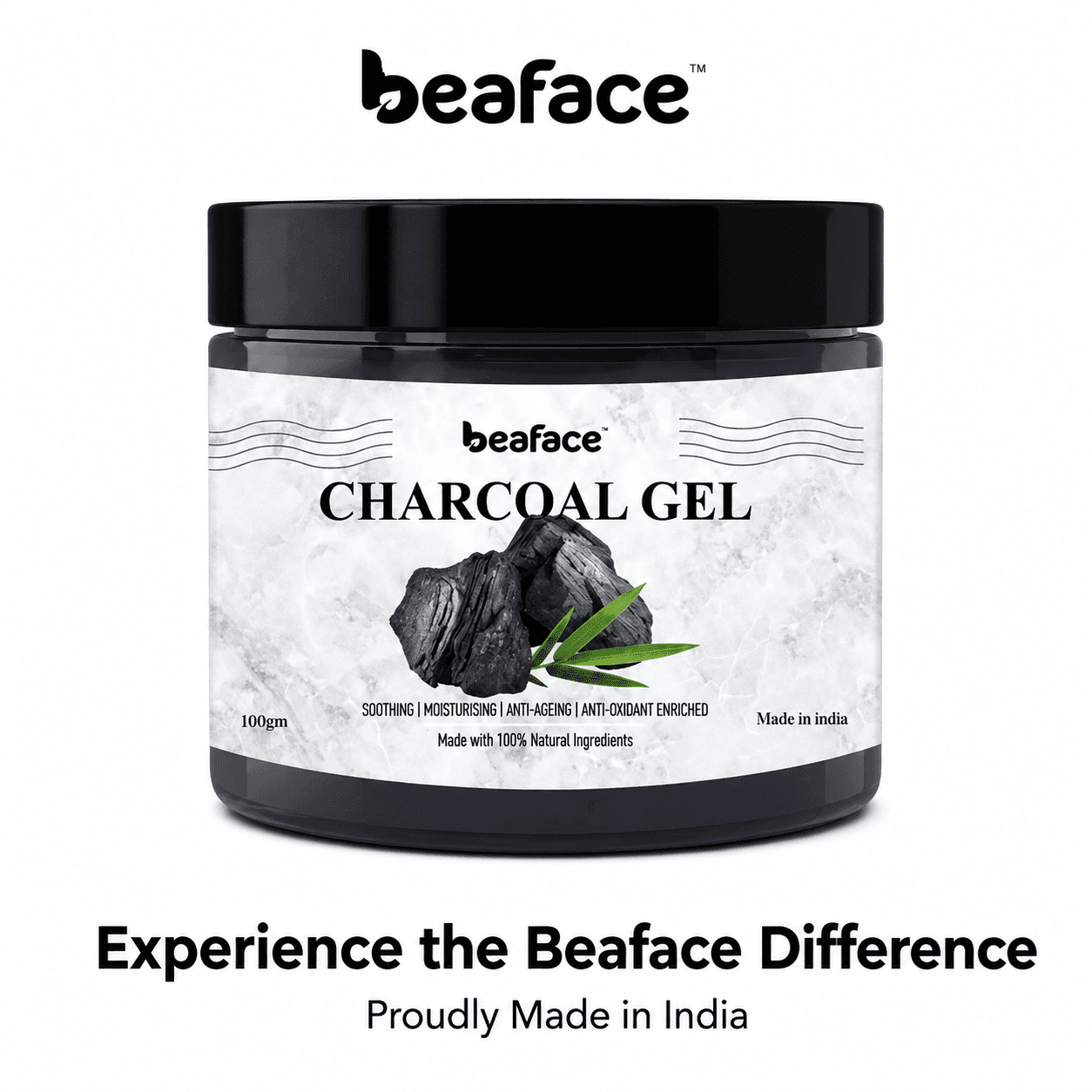 Charcoal gel exfoliation skin tightening oily face acne prone skin dead skin gel 100G
