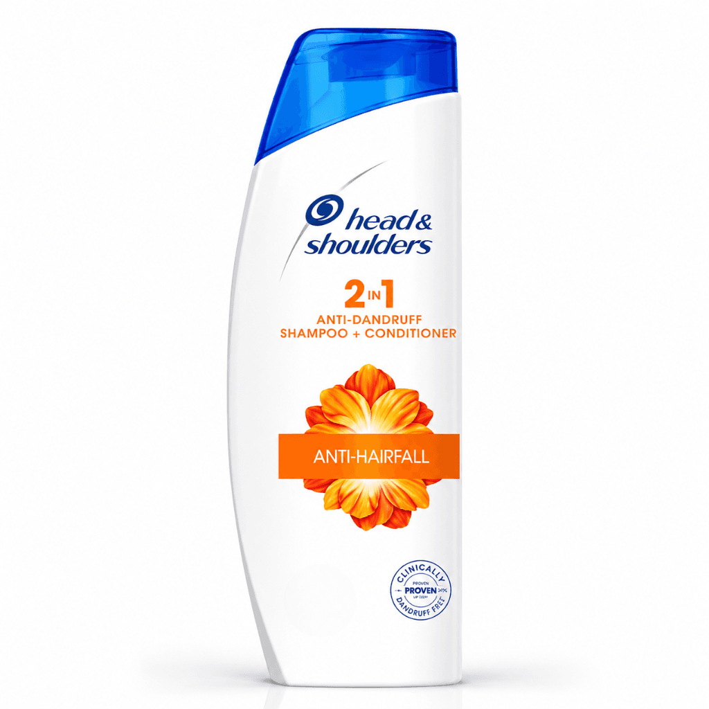 Head & Shoulders 2-in-1 Anti hairfall, Anti Dandruff Shampoo + Conditioner for Women & Men, With Almond Milk 200ml