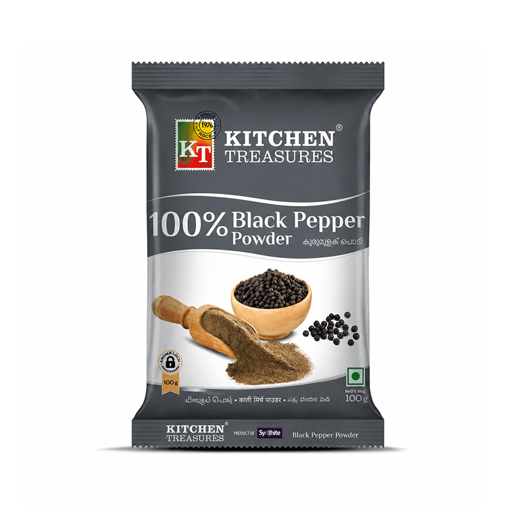 KITCHEN TREASURES BLACK PEPPER POWDER 100 GM