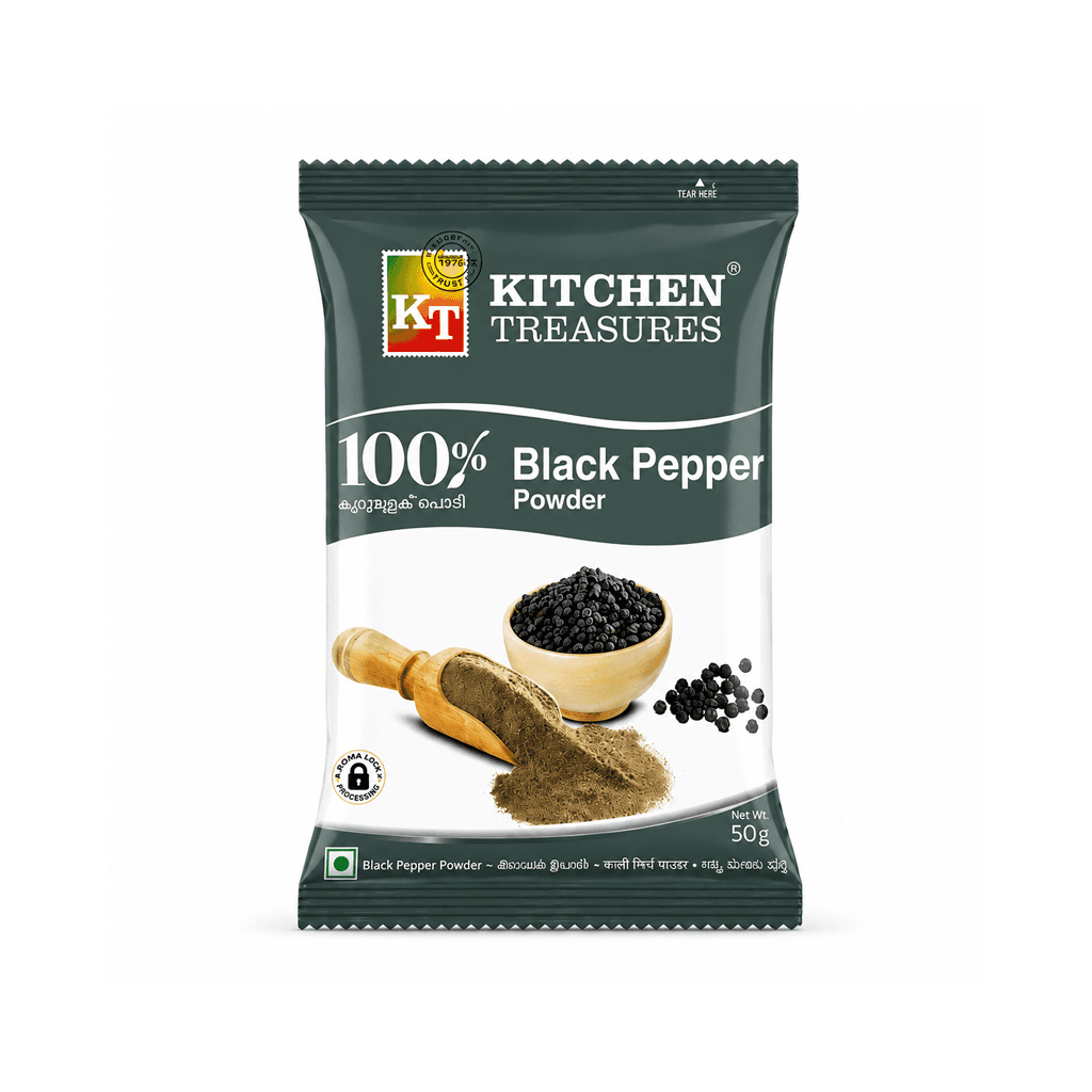 KITCHEN TREASURES BLACK PEEPER POWDER 50 GM