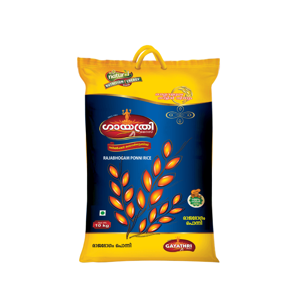 GAYATHRI RAJABHOGAM PONNI RICE BAG  10KG