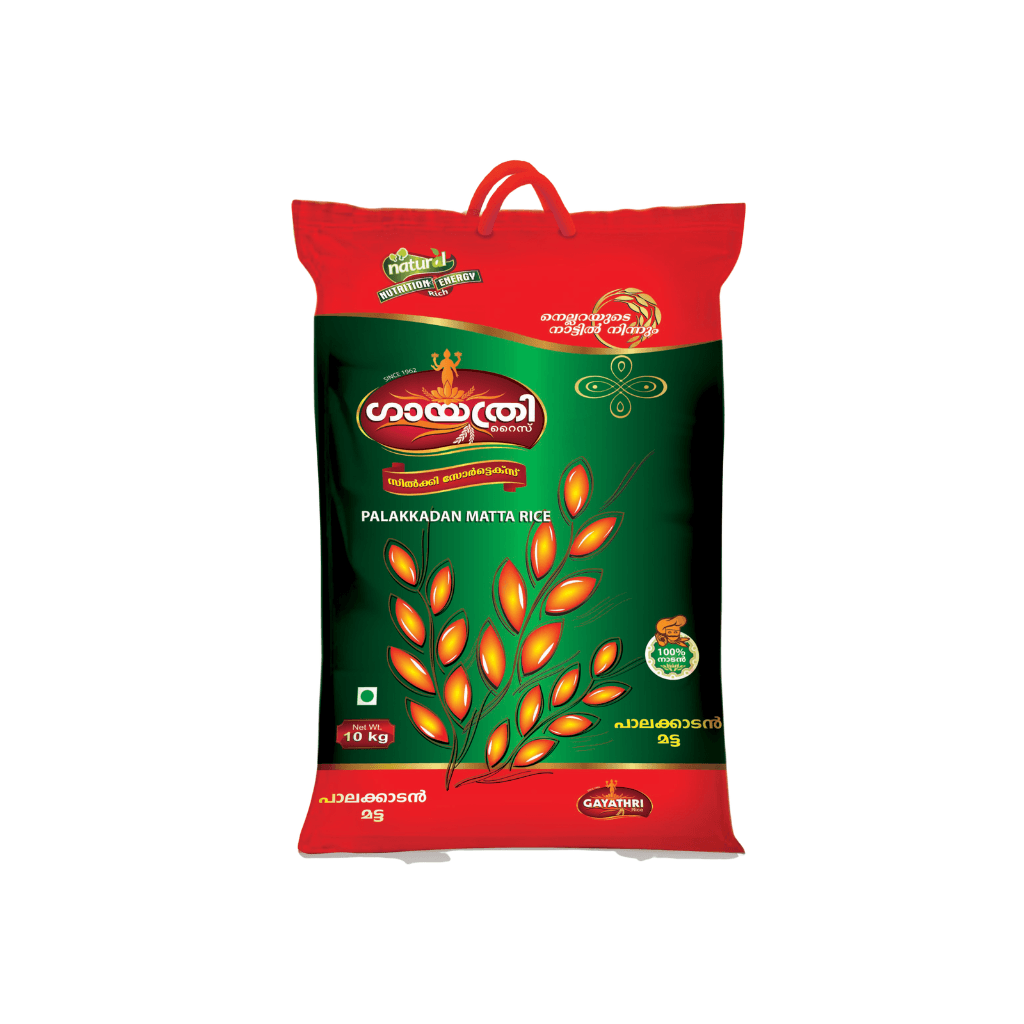 GAYATHRI PALAKKADAN MATTA RICE BAGS  10KG