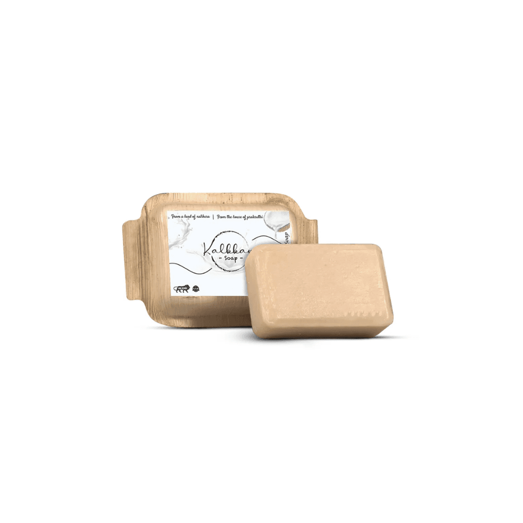 Kalkkan Ayurvedic Natural Coconut Milk Herbal Bath Soap - Deep Cleansing, Anti-Aging, Moisturizing, Hydrating and Nourishing for All Skin Types - (100 gm x 4 - Pack of 4)