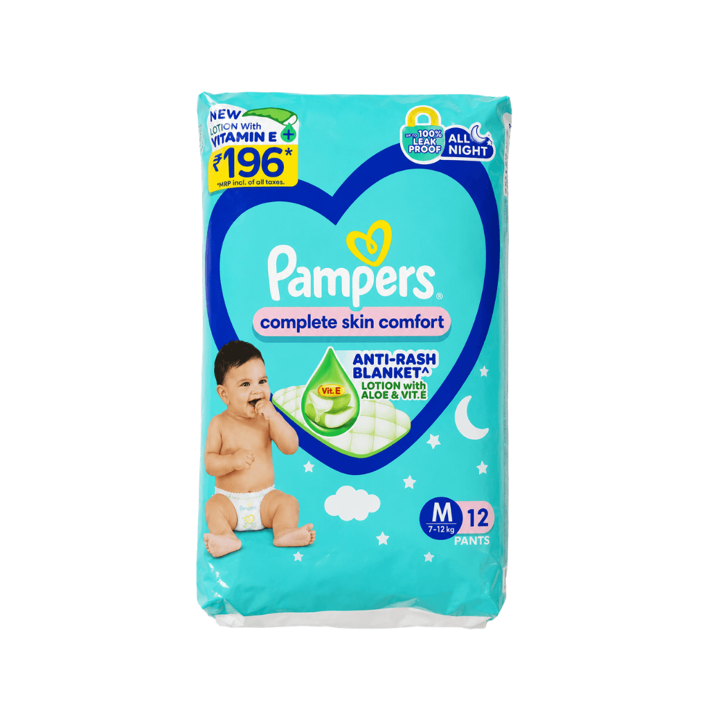 Pampers Complete Skin Comfort Diaper Pants - M (12 Pieces)7-12kg