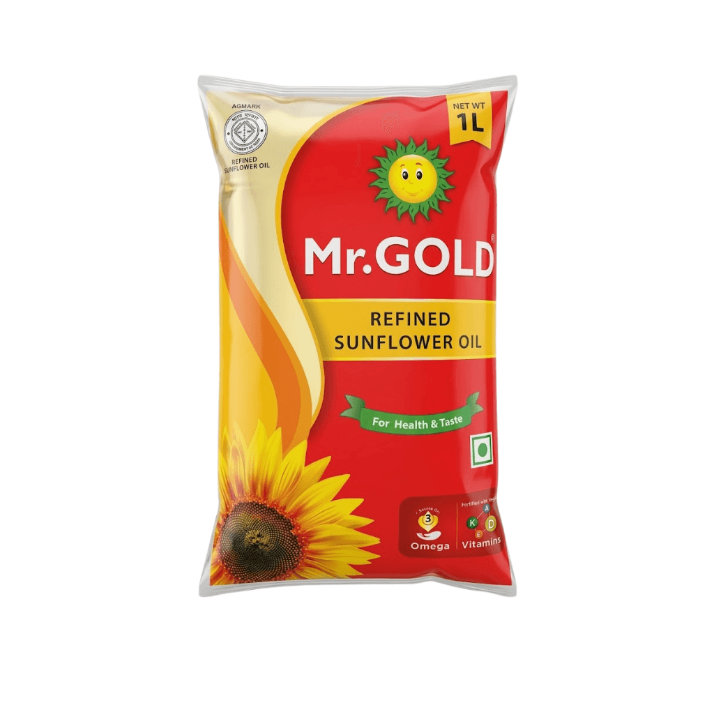 MR. GOLD  REFINED SUNFLOWER  OIL FOR HEALTH & TASTE 1 LTR