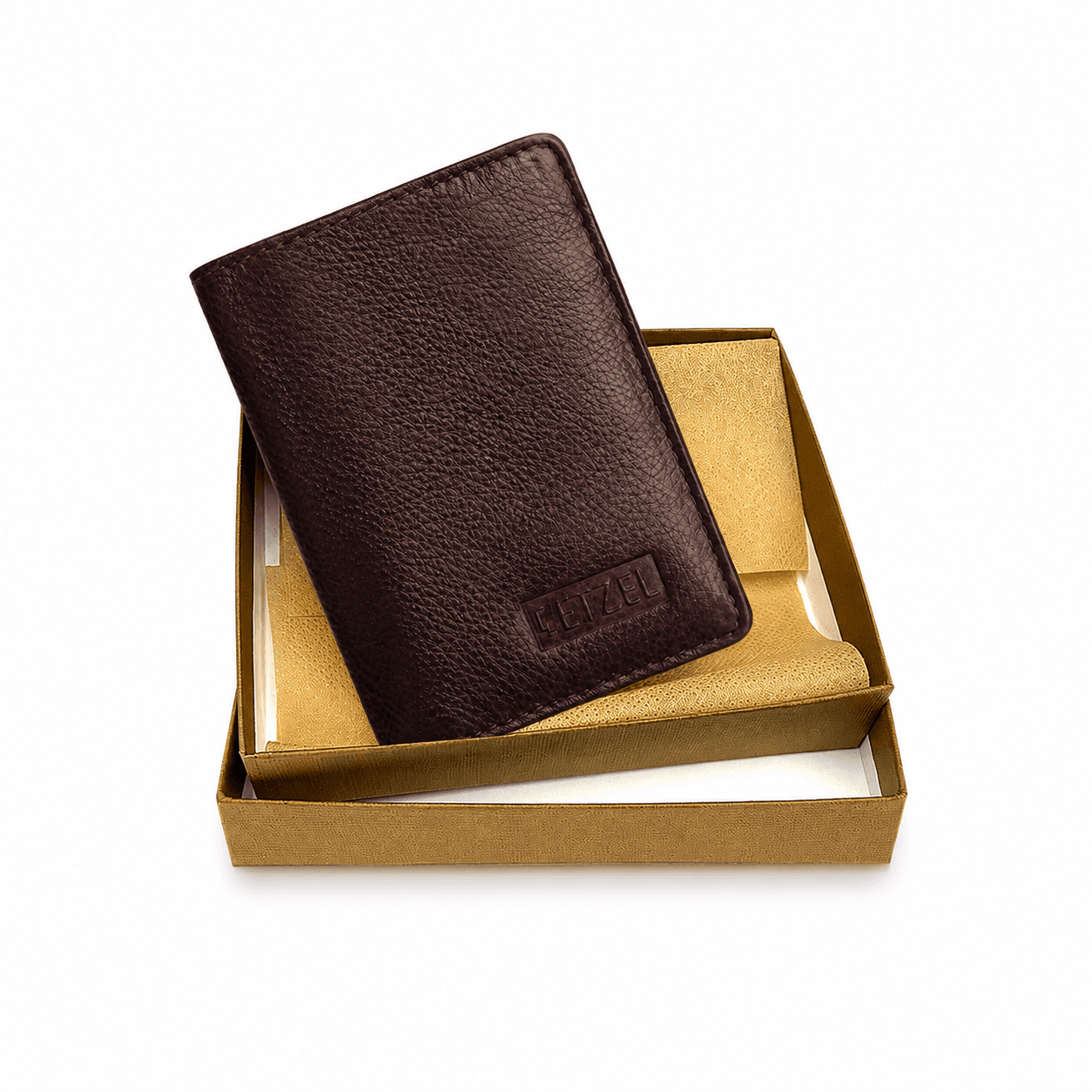 Natural Dry Milled Leather Book Type Card Holder – SKCH33