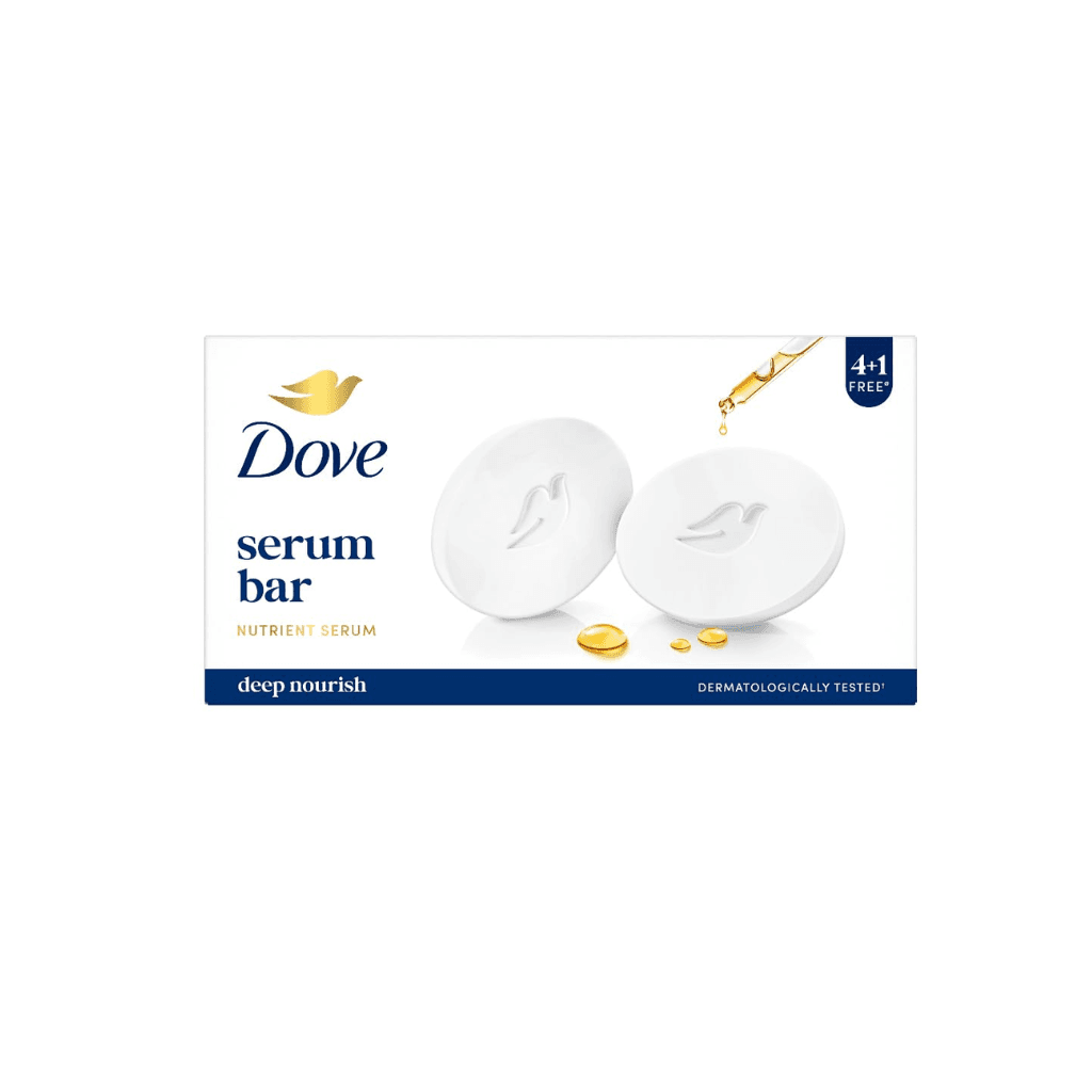 Dove Serum Bar | with Nutrient Serum | Deep Nourish |  (125g x 5)