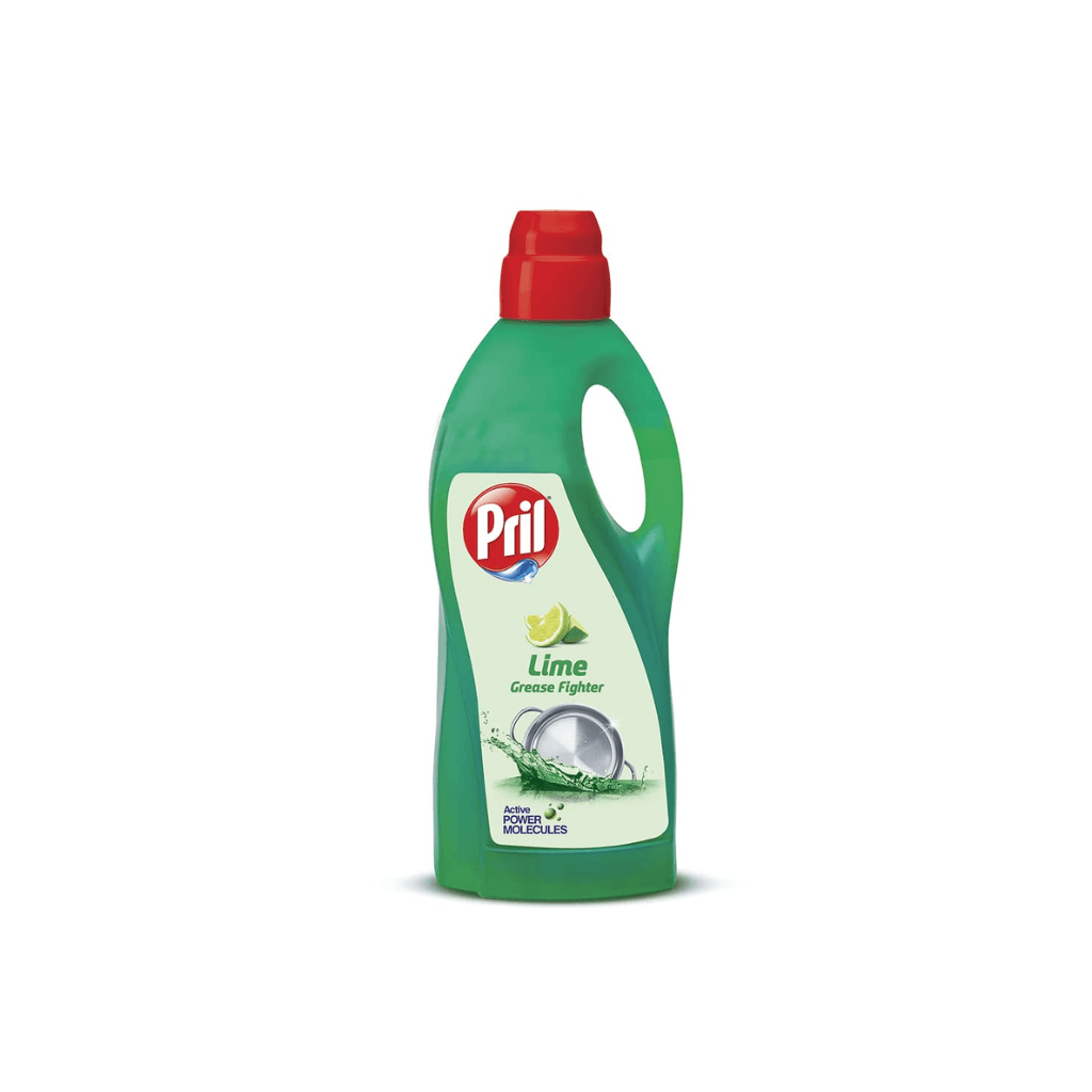 Pril Lime Liquid Dishwash Gel - 2 Litre Pouch | Dish Cleaning Liquid Gel with German Technology - Active Power Molecules Leaves No Residue, Grease Cleaner For All Types of Utensils