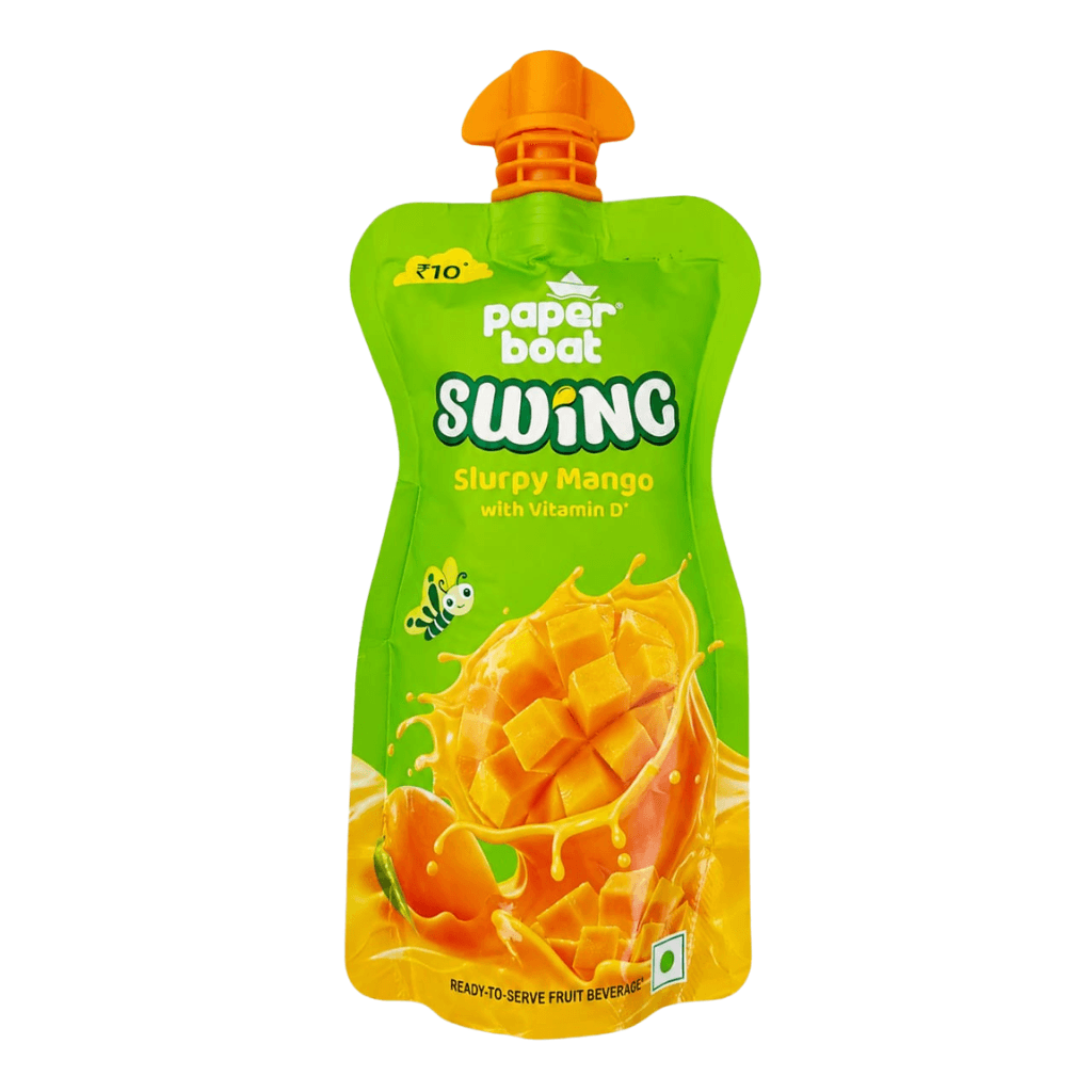 Paper Boat Swing Slurpy Mango Juice, No Added Preservatives ,140ml