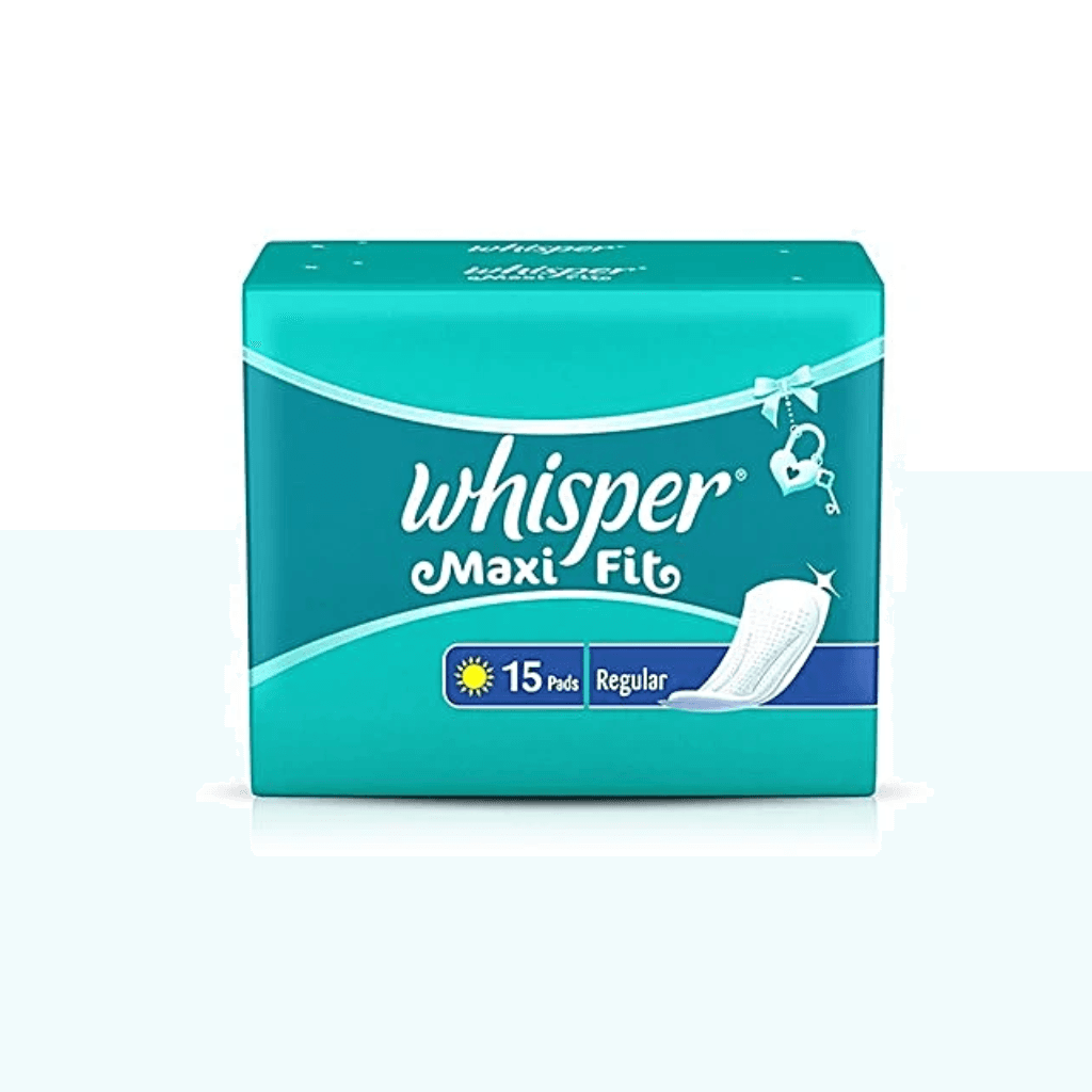 Buy Whisper Maxi Nights Sanitary Pads for Women, Regular, 15 NAPKINS