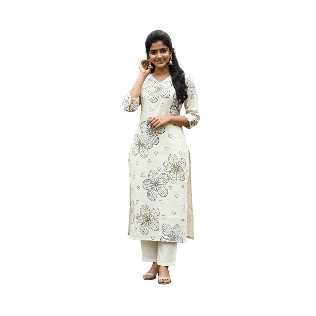 KURTI A-NF (with lining code set)- LIGHT CREAM