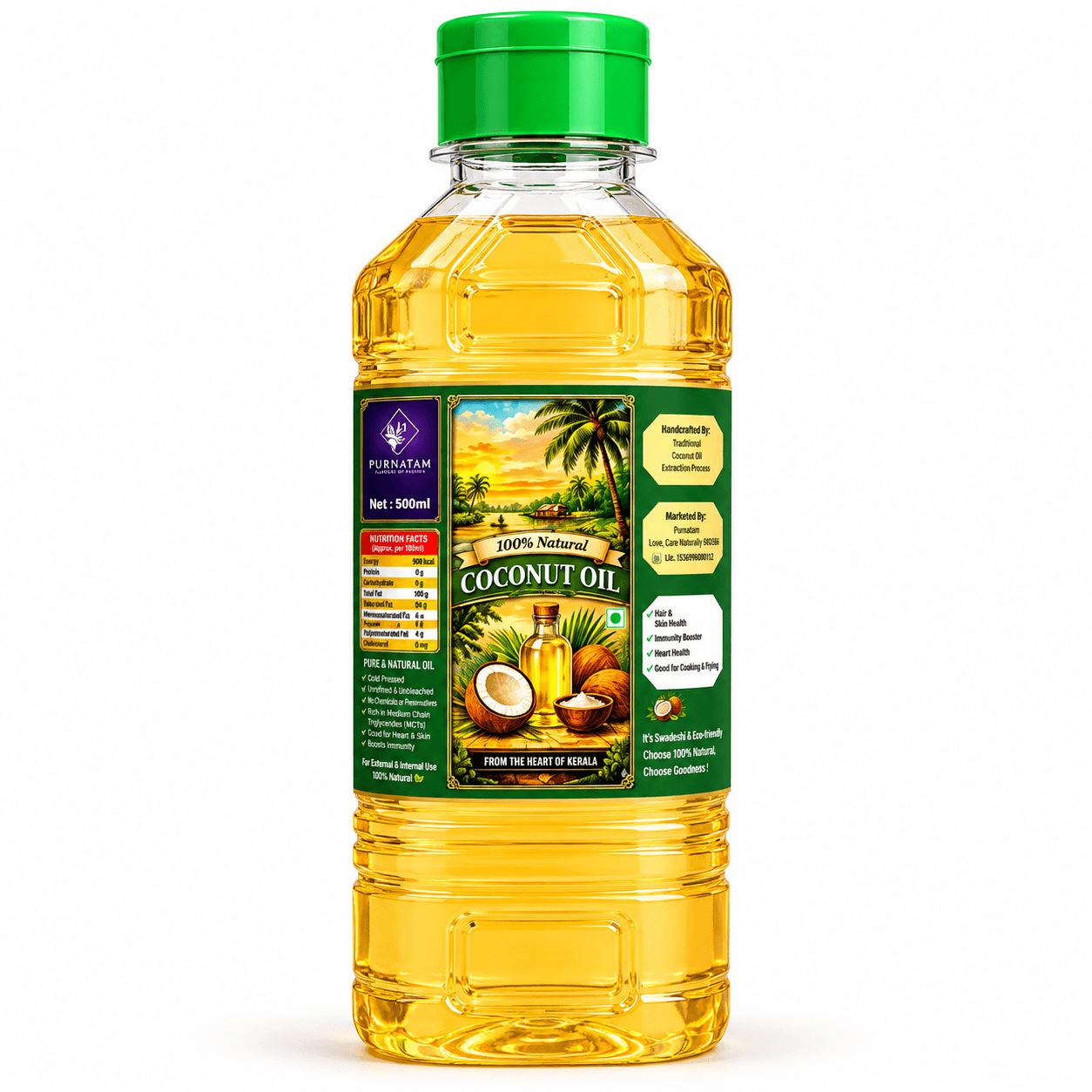 PURNATAM COCONUT  OIL 500 ML
