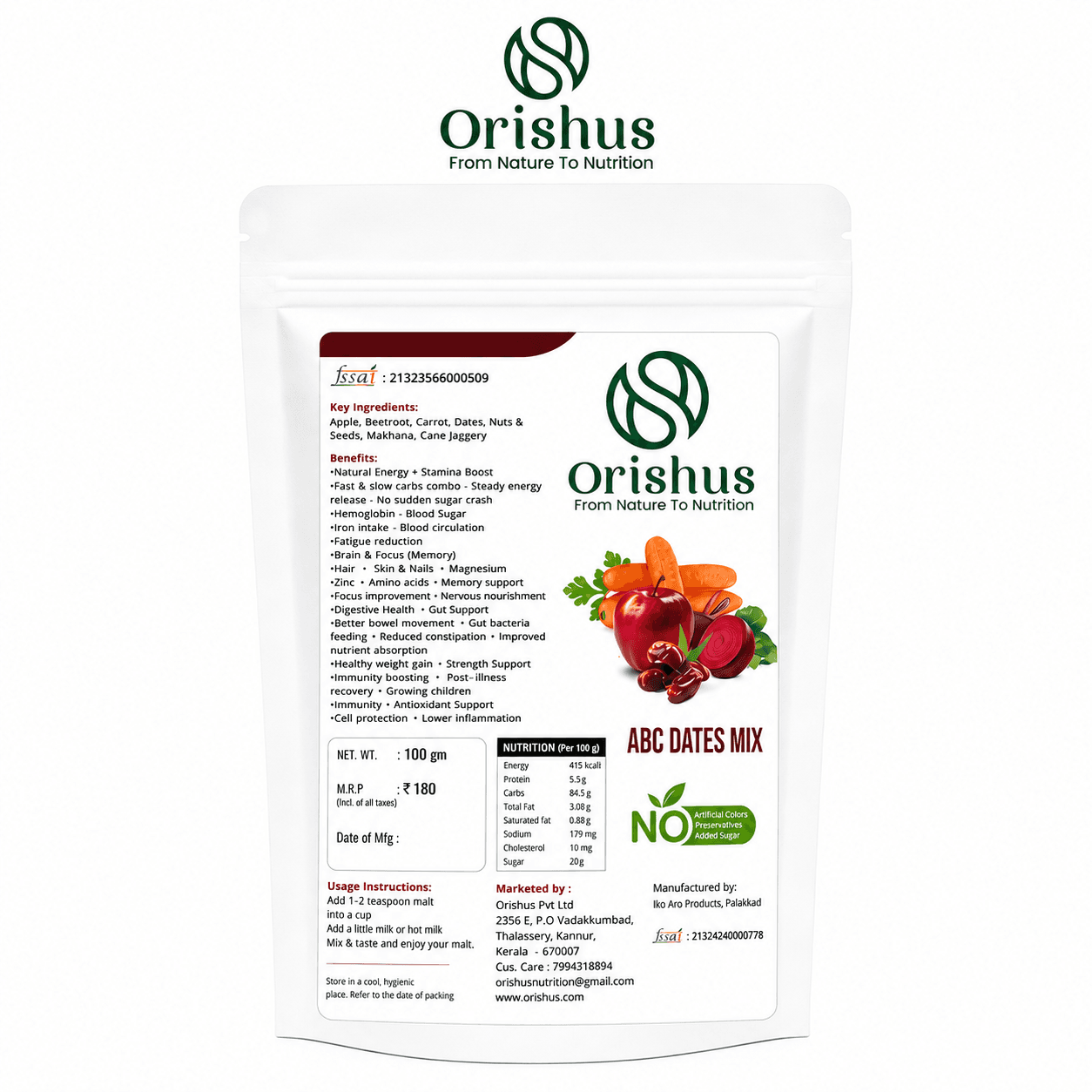 ABC dates mix 100gm