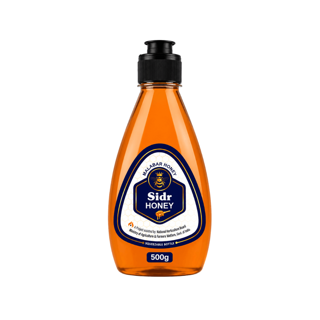 MALABARHONEY -  Sidr Honey | 100% Pure & Natural | Raw processed Honey | No Added Sugar or Preservatives (Sidr honey 500gm)