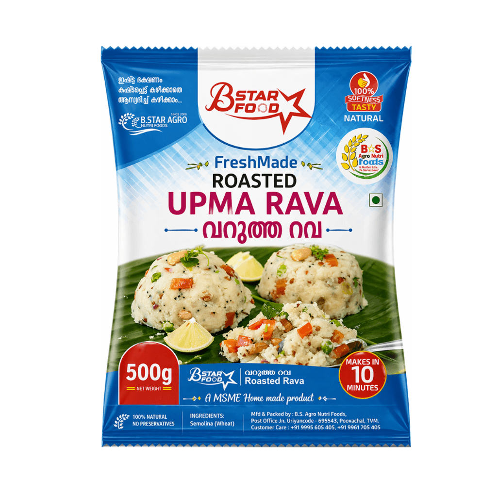 B STAR - ROASTED UPMA RAVA 500G