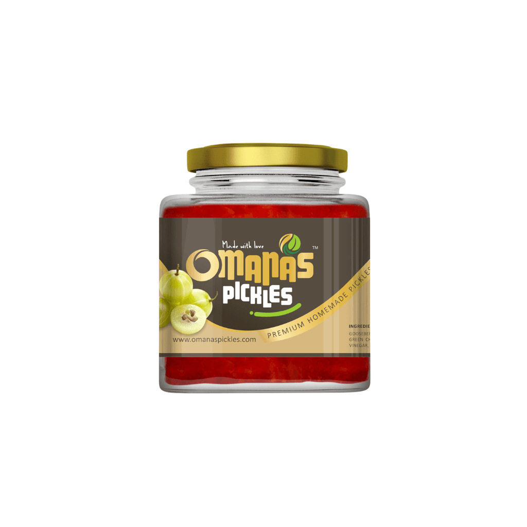 OMANAS PICKLES - Premium Home Made Gooseberry Pickle 250g