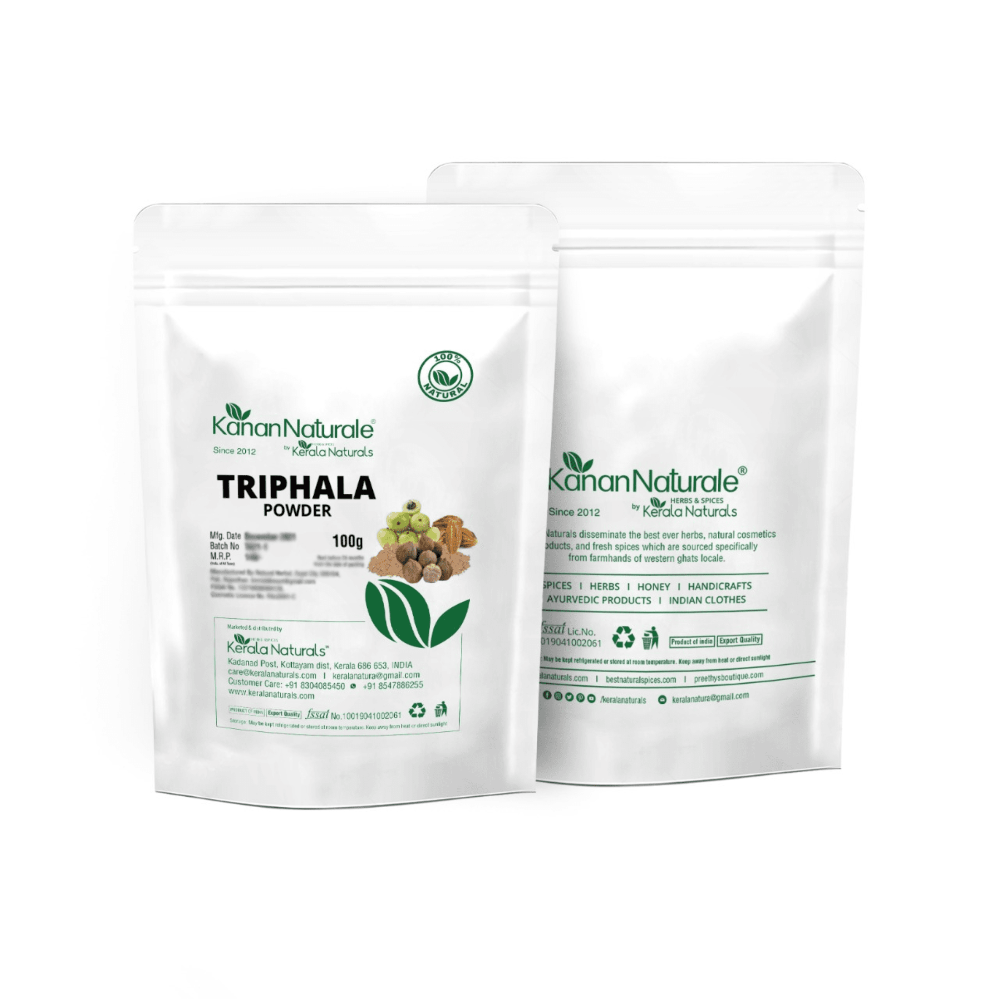 KERALA NATURALS - Triphala Powder 100g