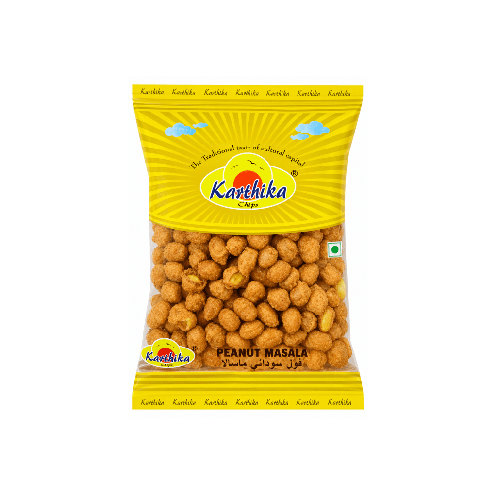 KARTHIKA CHIPS  Spicy Peanut Masala Snack – 140g