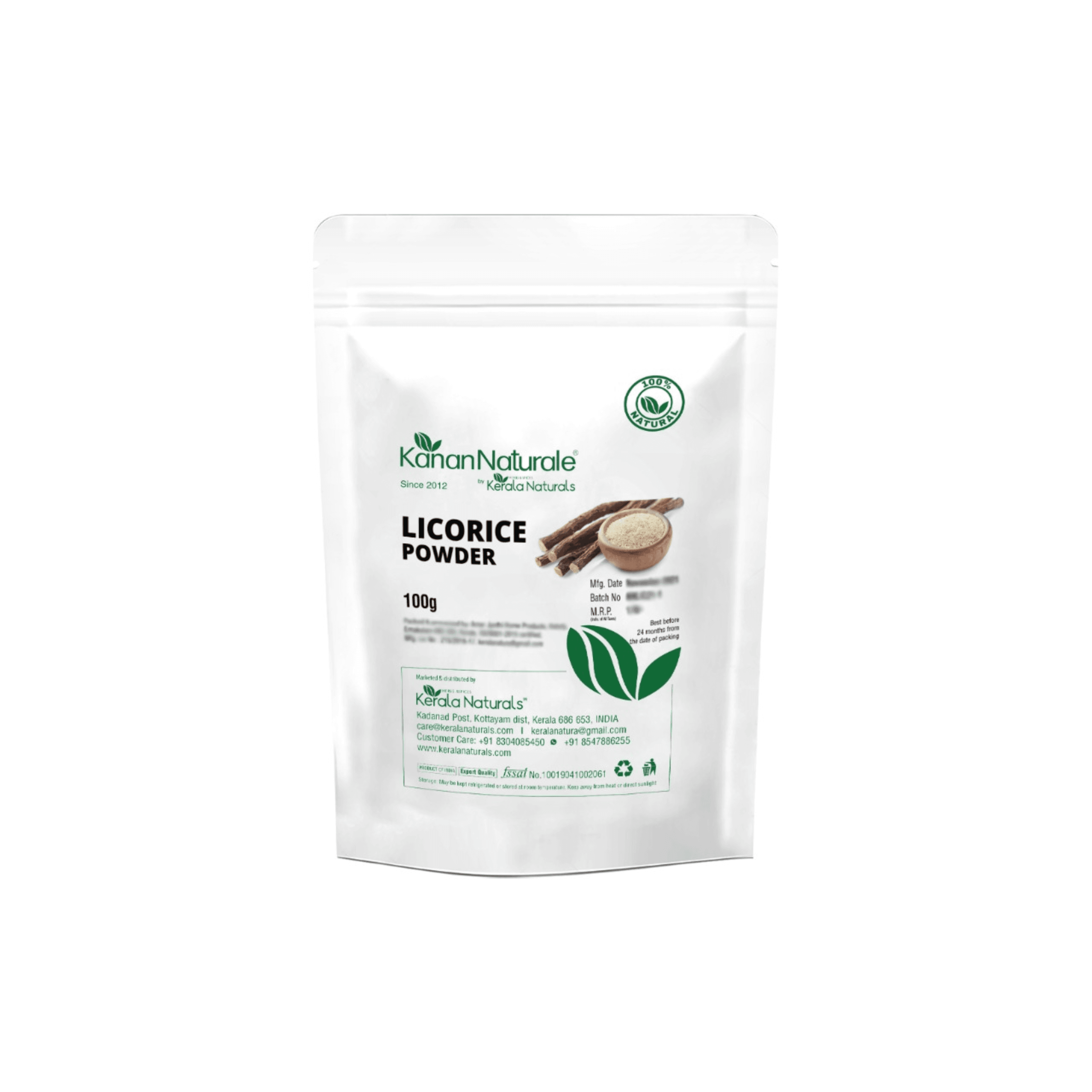 KERALA NATURALS - Licorice Root Powder 100g