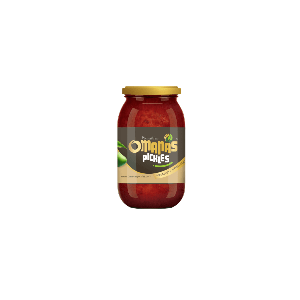 OMANAS PICKLES Homemade Mango Pickle 400g | Kerala Style Tangy & Spicy Achar | Made with Fresh Mangoes | No Preservatives