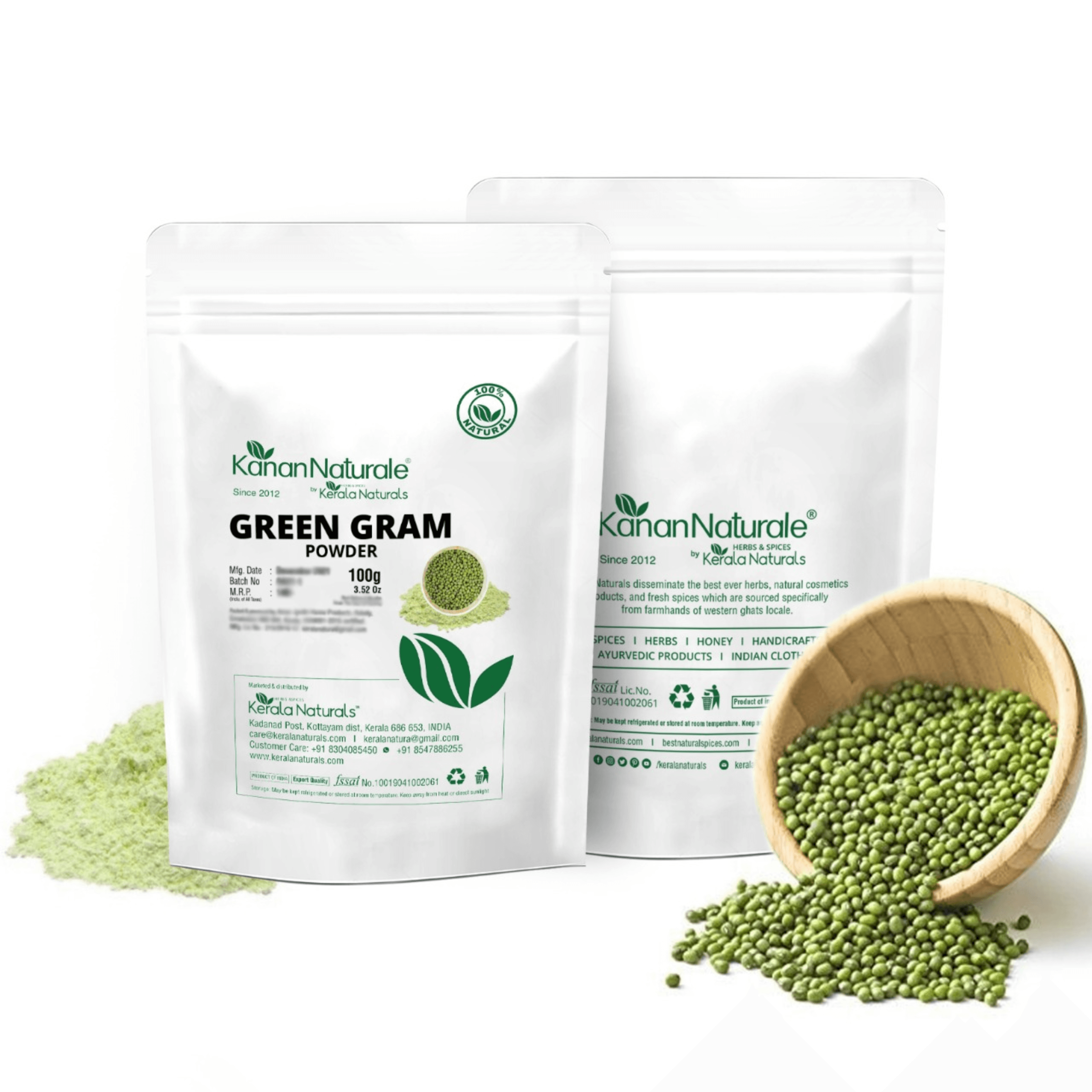 KERALA NATURALS - Green Gram Powder 100g
