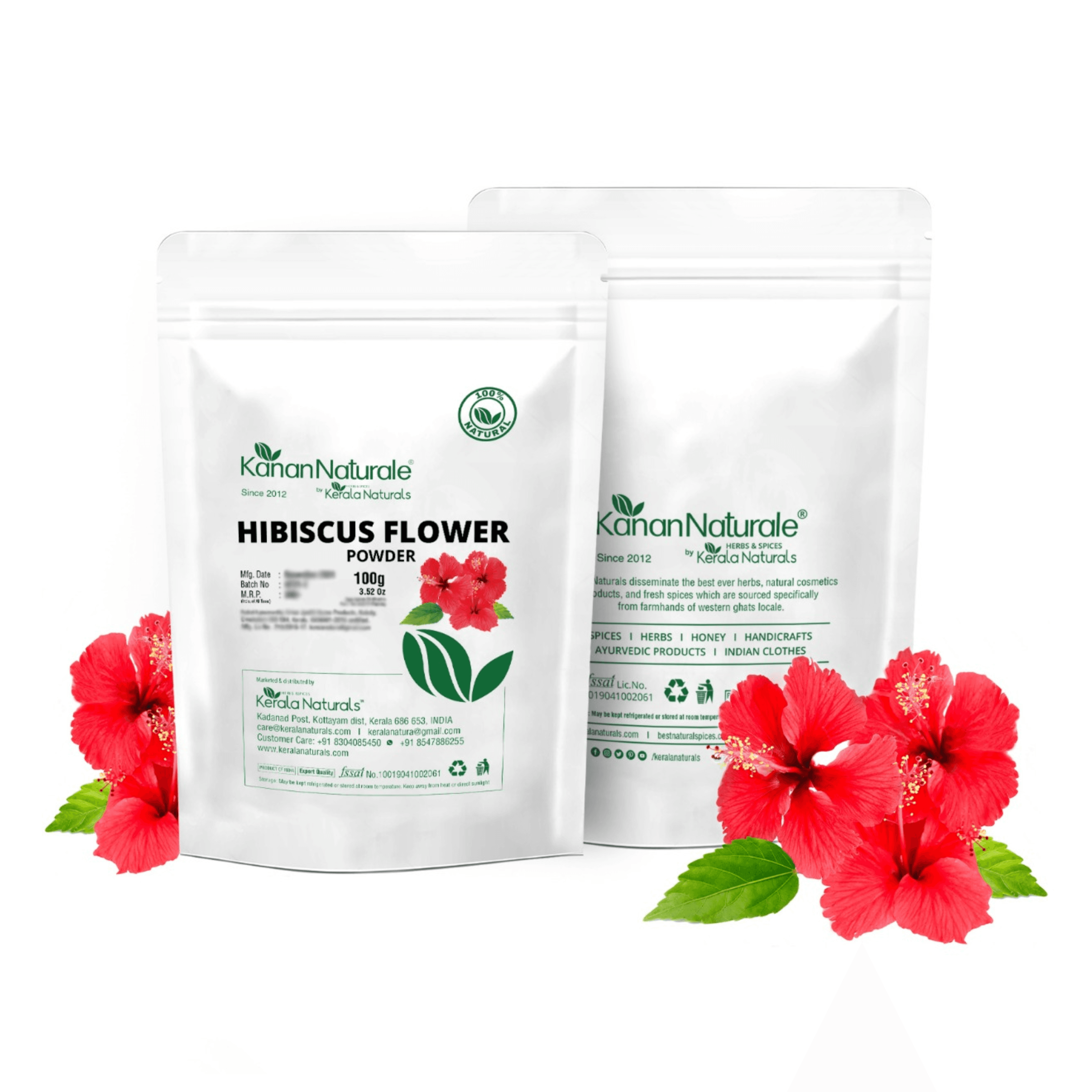 KERALA NATURALS - Hibiscus Flower Powder 100g