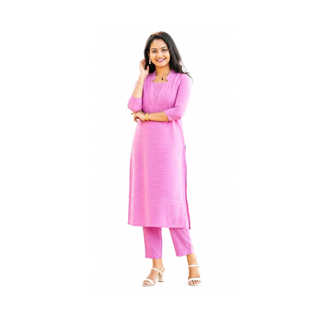 KURTI A-JE(with lining) PINK BLISS KURTI
