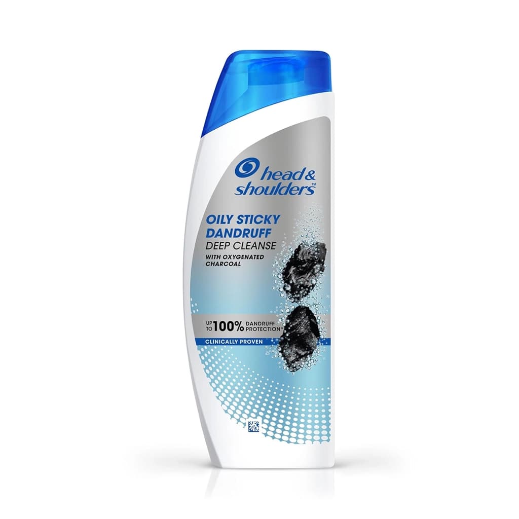 HEAD & SHOULDERS DEEP CLEANSE ANTI DANDRUFF SHAMPOO WITH OXYGENATED CHARCOAL 180 ML
