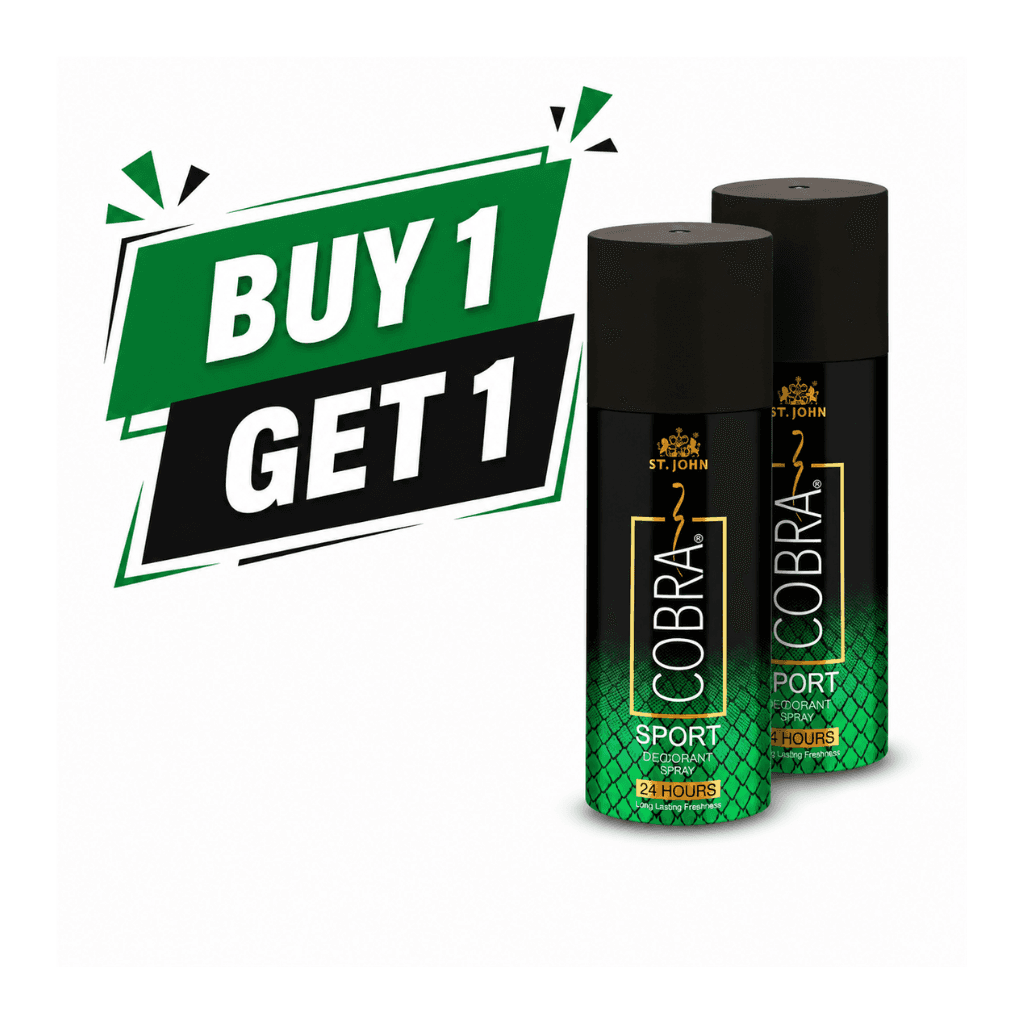 DEO COBRA SPORT 150ML  BUY 1 GET 1 FREE!