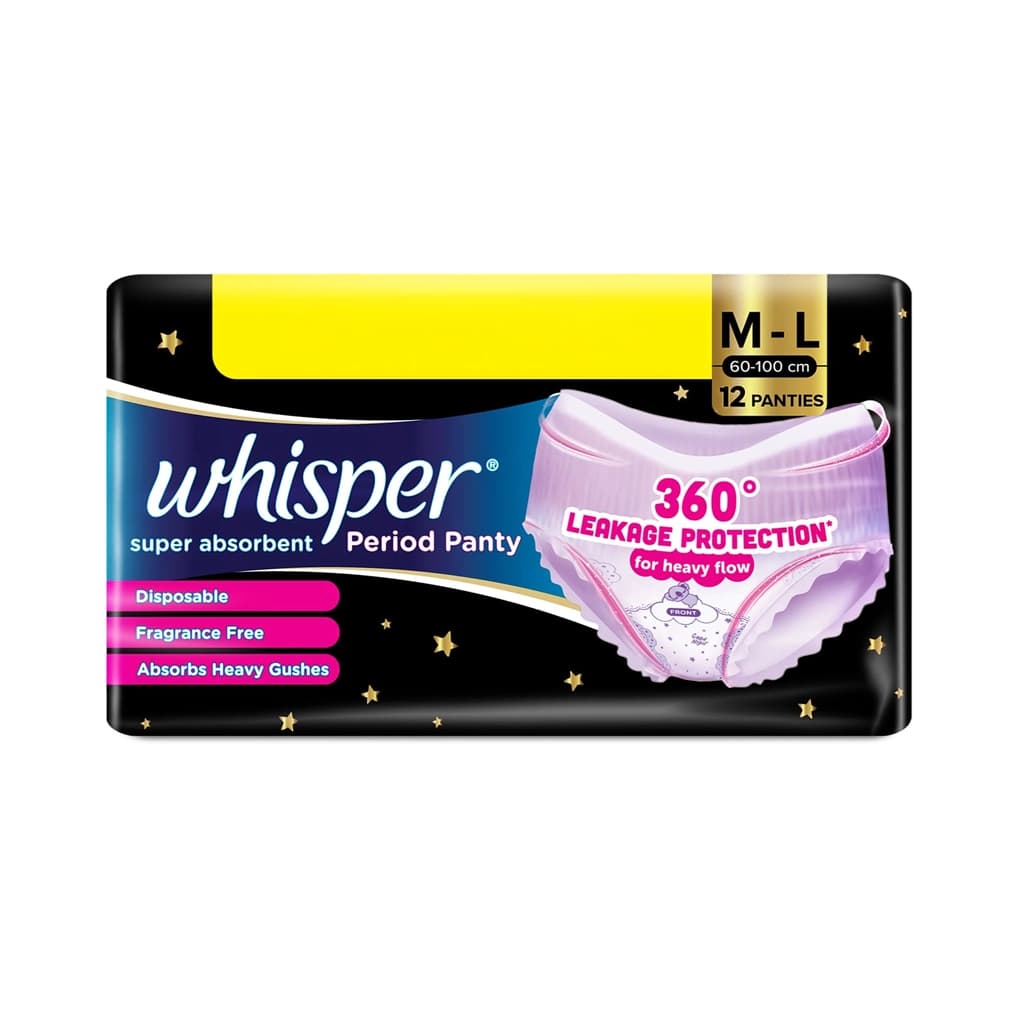 Whisper Super Absorbent M-L 12 Panties