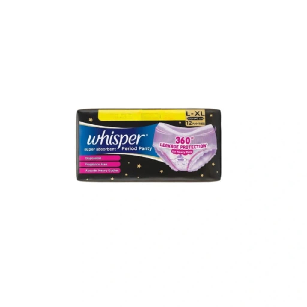 WHISPER SUPER ABSORBENT L-XL 12 PANTIES