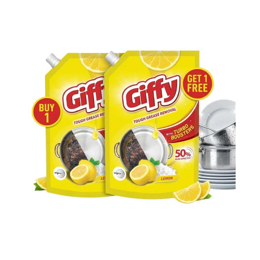 GIFFY LIQUID DISHG WASH GEL 900 ML BUY ONE GET ONE FREE 