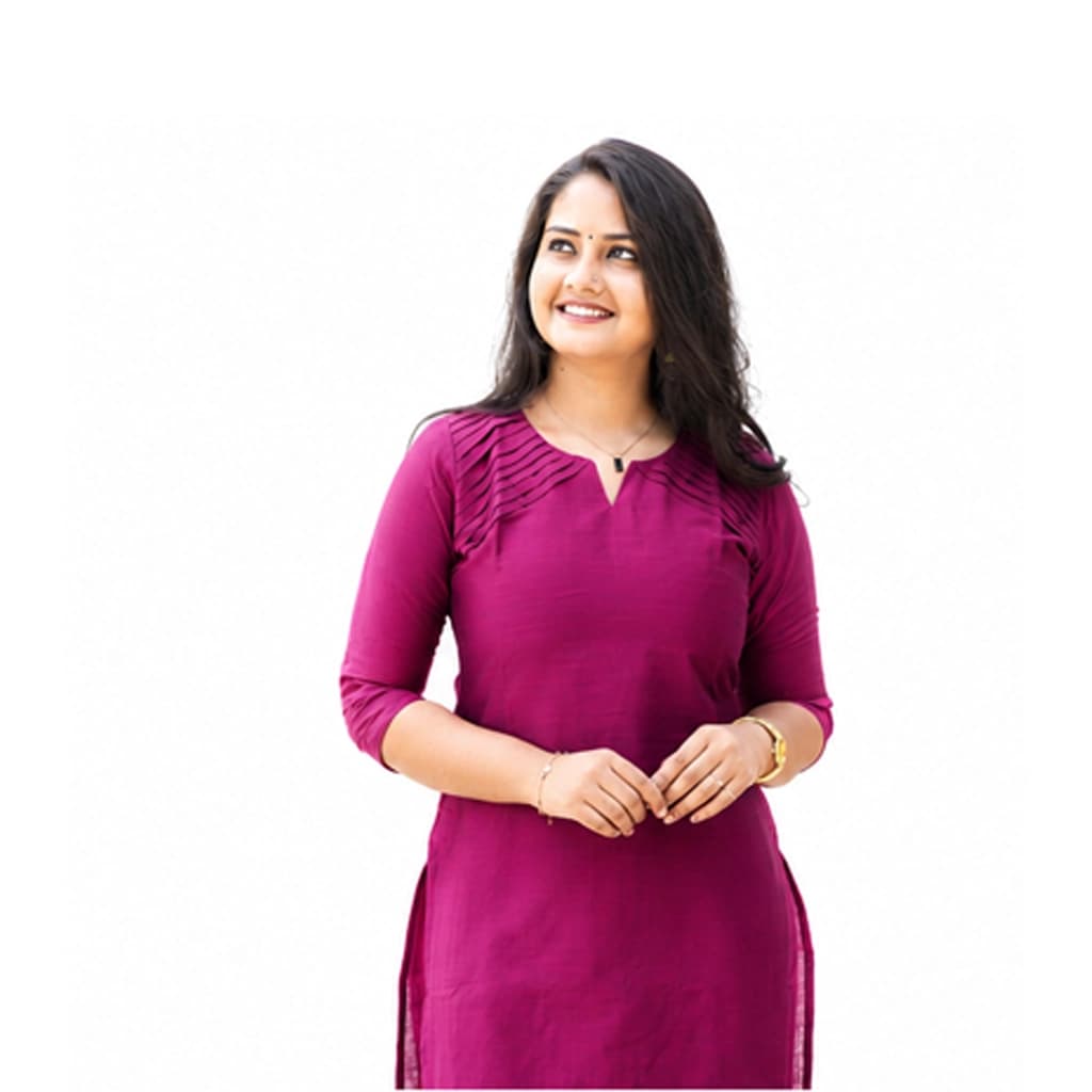 DEEP PINK  KURTI ( WITH LINING )