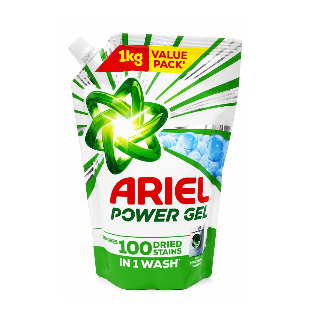 ARIEL POWER GEL LIQUID DETERGENT FOR FRONT LOAD VALUE PACK 1 KG