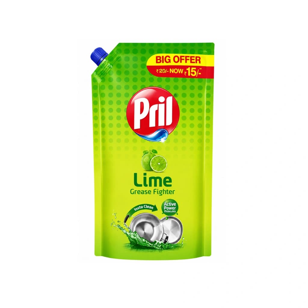 PRIL GREASE FIGHTER LIQUID CLEANER 115ML LIME